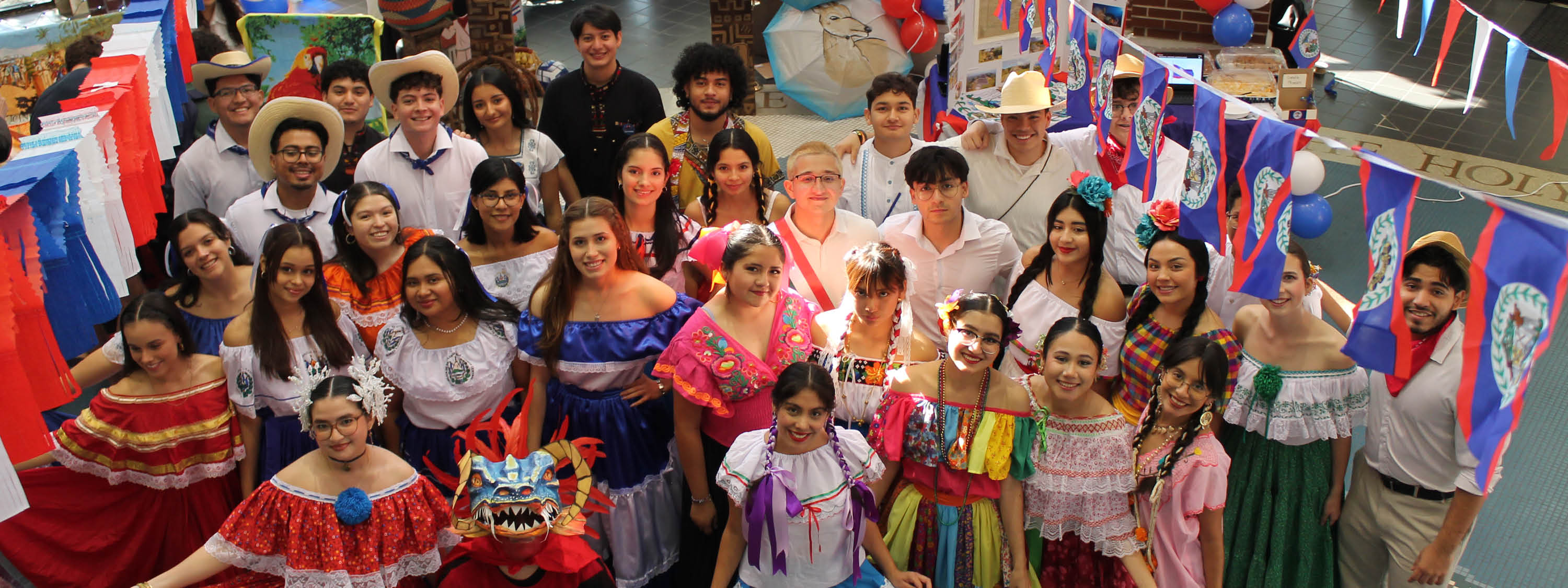 Students gathered for Latin Fest.