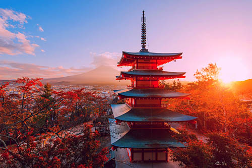 This is a stock photo of Japan.