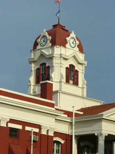 top of the white county courthouse