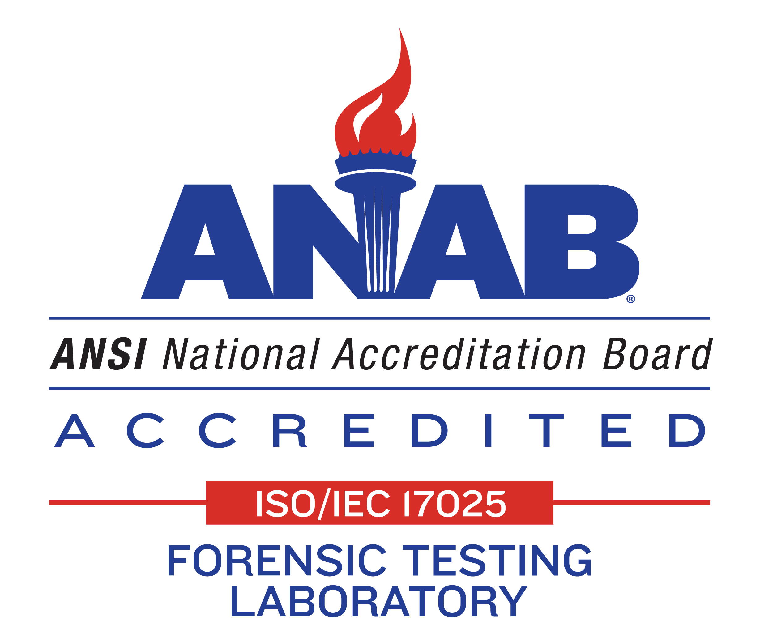 ANSI National Acredditaiton Board ISO/IEC 17025 Forensics Testing Laboratory