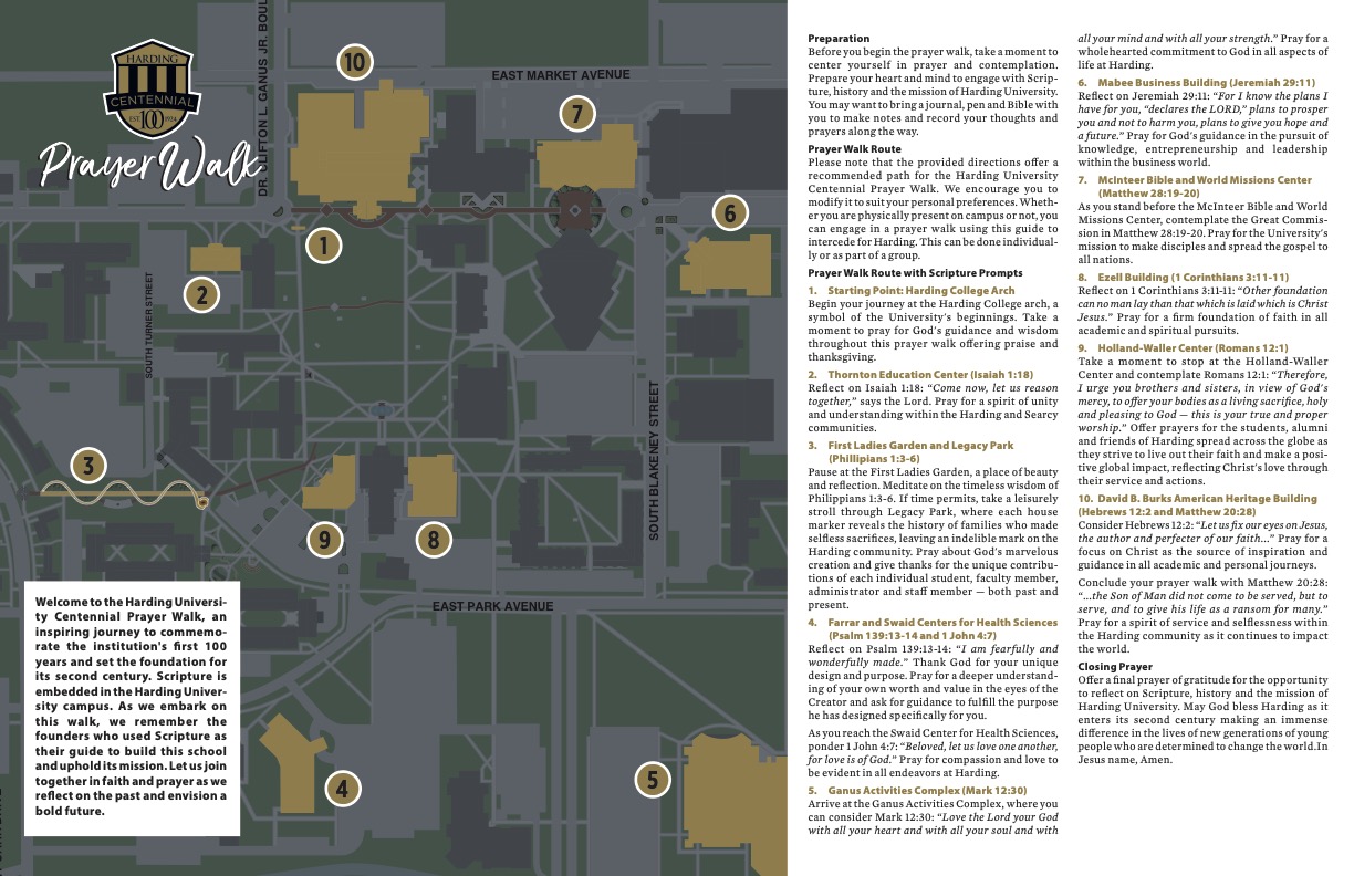 prayer walk map