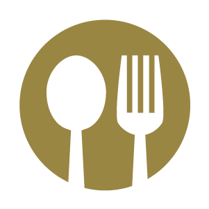 This is an icon to represent dining at Harding University.