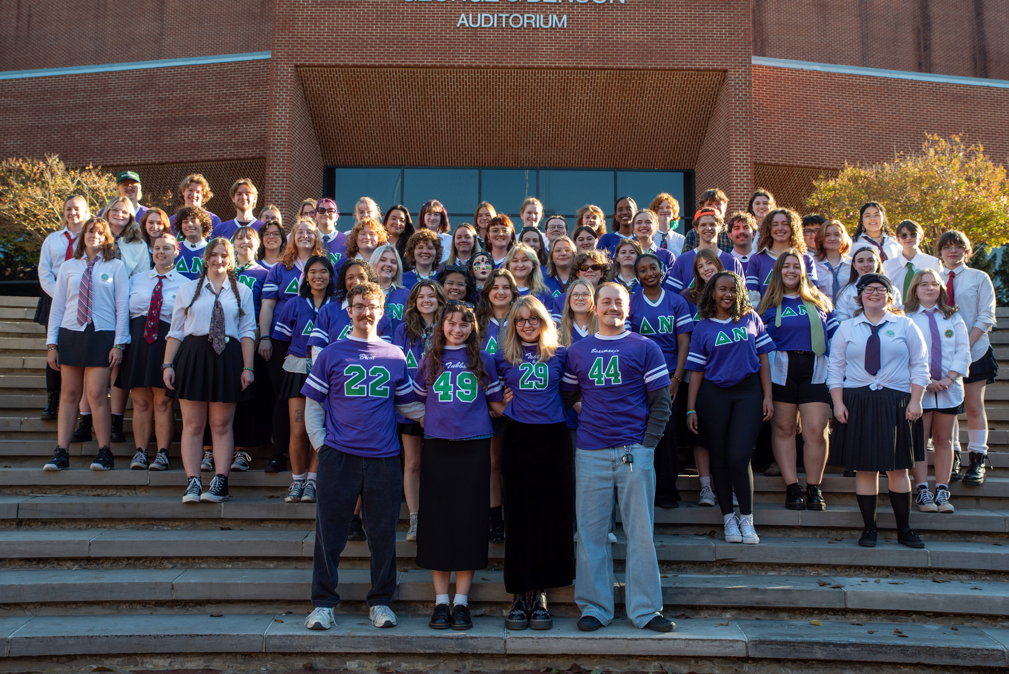 Group picture of the Delta Nu club