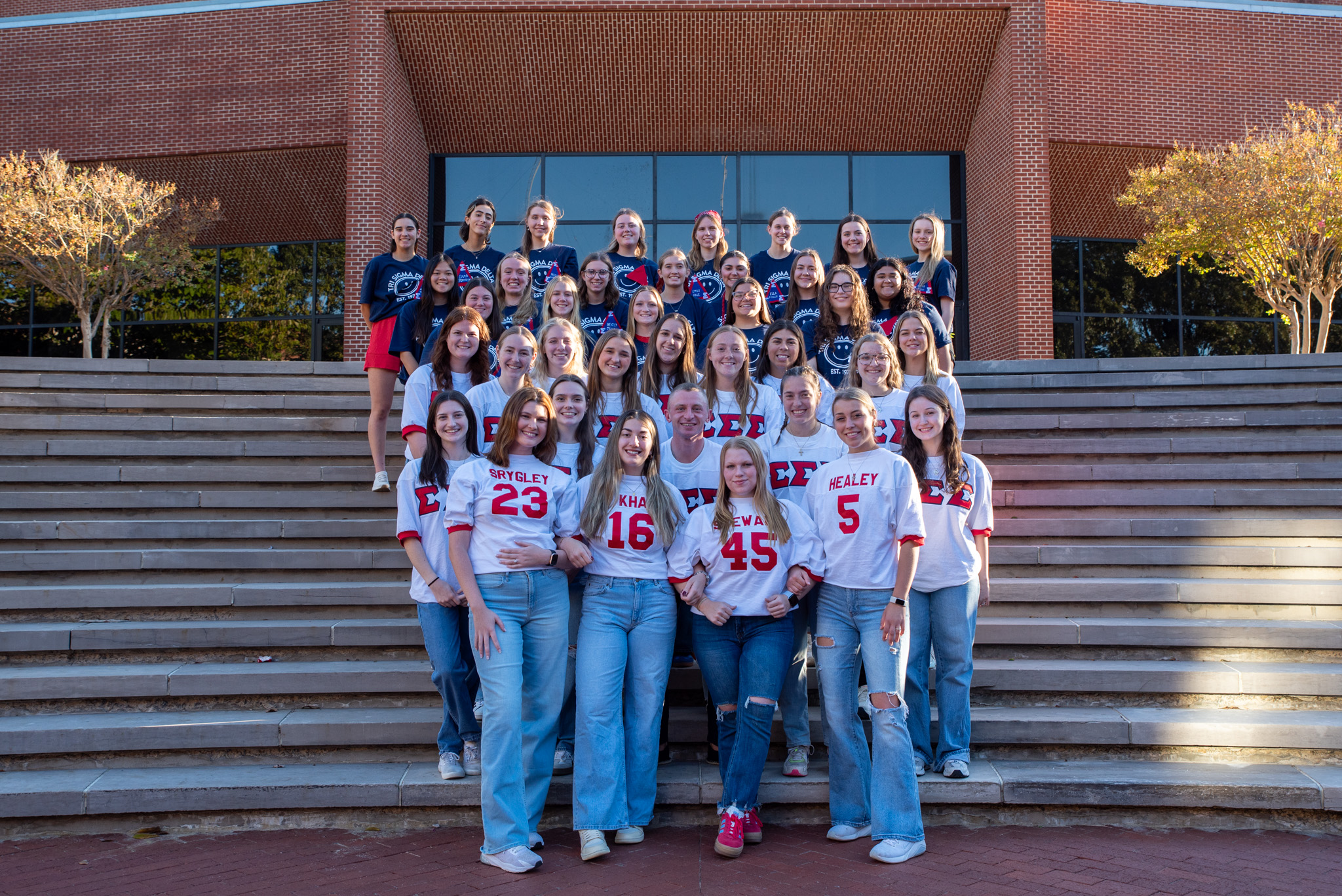 Group picture of the Tri Sigma Delta club