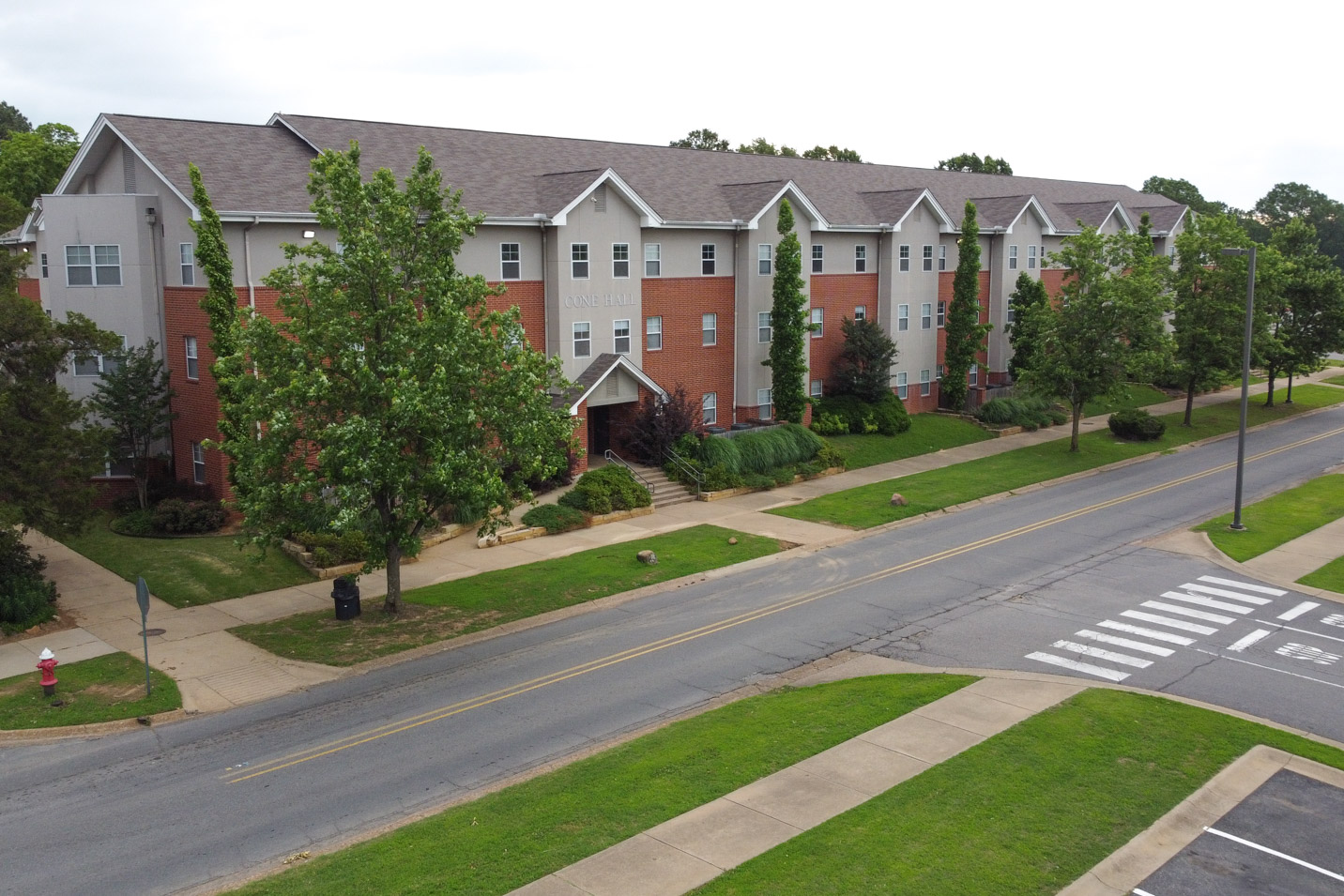 This is a photo of Cone Hall, a men's residence hall at Harding University.