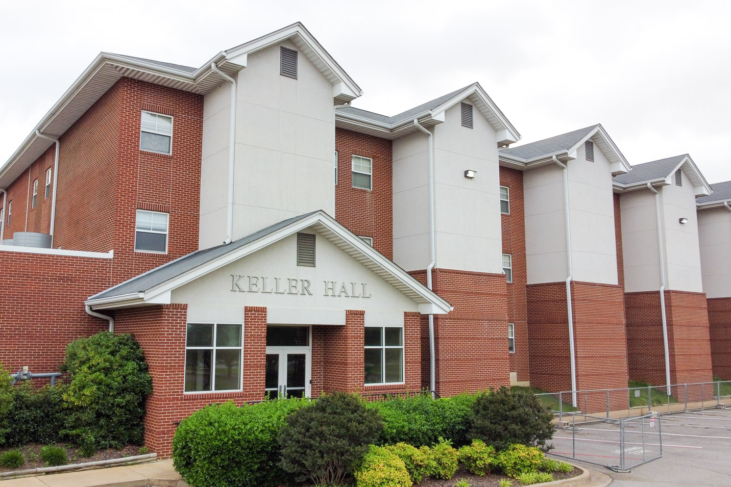 This is a photo of Keller Hall, a men's residence hall at Harding University.