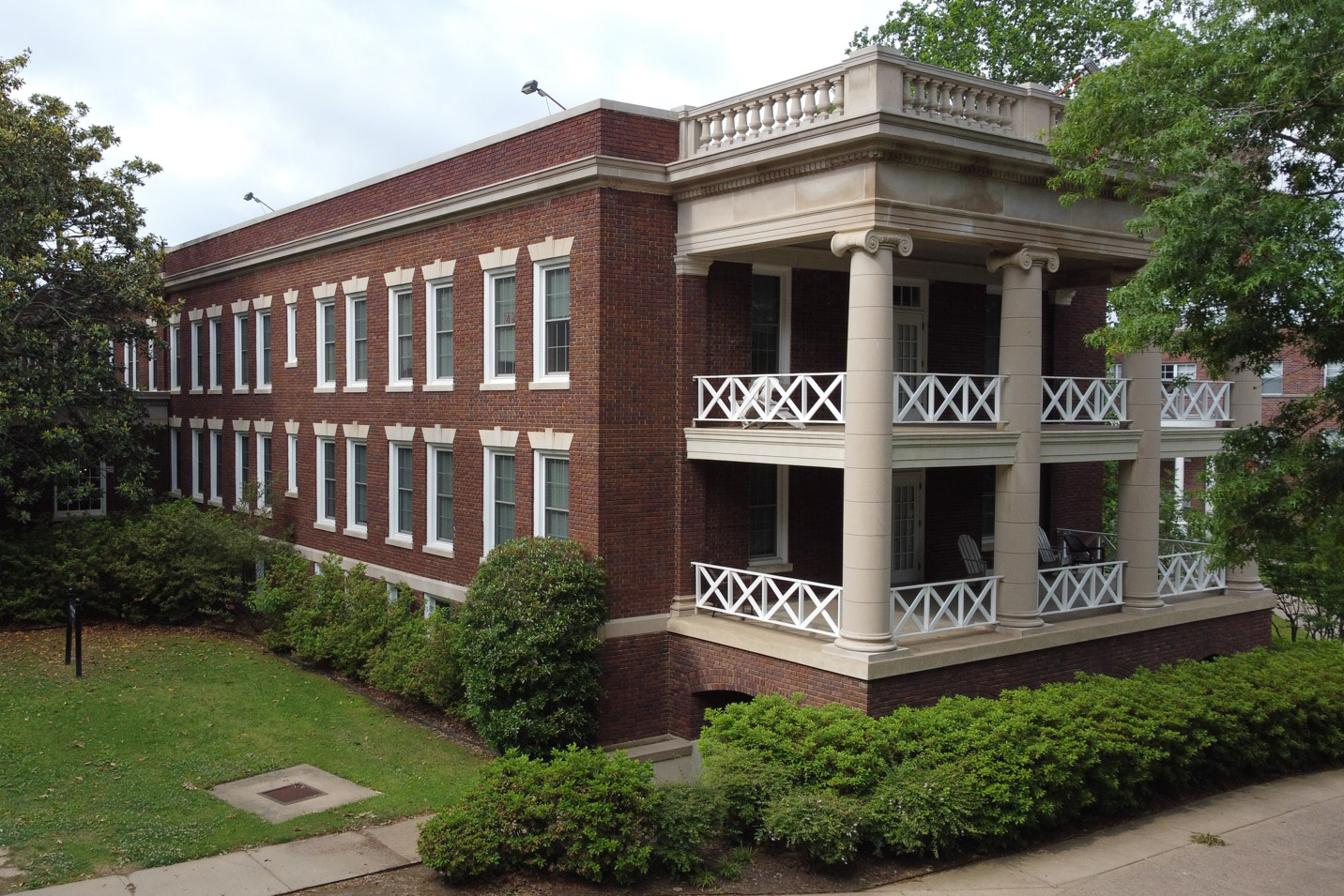 This is a photo of Pattie Cobb Hall, a women's residence hall at Harding University.