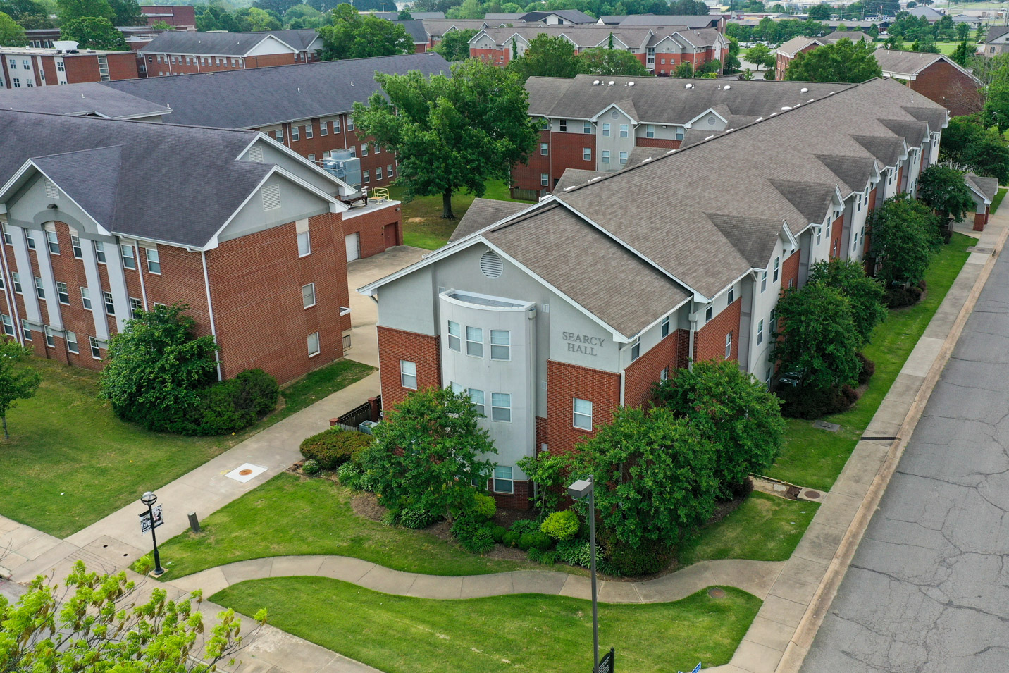 This is a photo of Searcy Hall, a women's residence hall at Harding University.